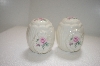 +MBA #14-164  Formal Ceramic Pink Rose Salt & Pepper Shakers