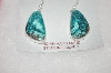 +MBA #16-666  Blue Artist Signed Turquoise Earrings