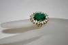 +MBA #16-531  Antique Faux Emerald Ring