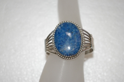 +MBA #16-320  Hand Made Blue Lapis Cuff Bracelet