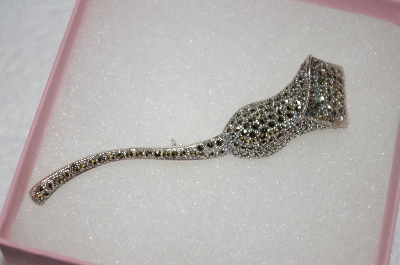 +MBA #16-225  Sterling Marcasite Rose Bud Pin