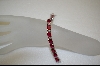 +  Charles Winston Oval Cut Created Ruby & Clear Cz Bracelet