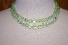 +MBA #16-448  "Green Crystal Double Row Necklace