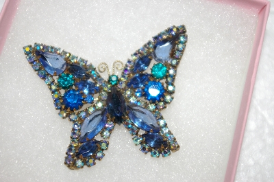 +MBA #16-398  Weiss Crystal Butterfly Pin