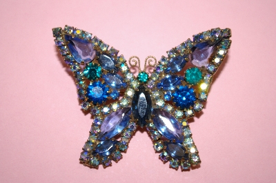 +MBA #16-398  Weiss Crystal Butterfly Pin