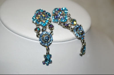 +    "Blue Crystal Drop Earrings