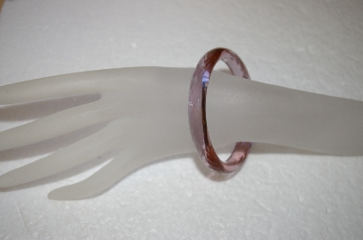 +MBA #17-234  Rare Lavender Glass Bangle Bracelet
