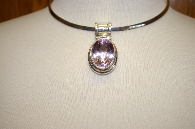 +MBA #17-422  Beautiful Light Amethyst Sterling Pendant