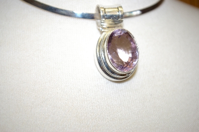 +MBA #17-422  Beautiful Light Amethyst Sterling Pendant