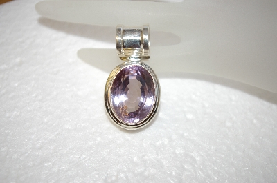 +MBA #17-422  Beautiful Light Amethyst Sterling Pendant
