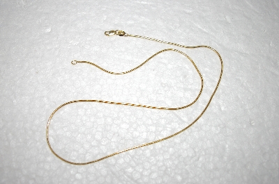 +MBA #17-157  16" 14k Yellow  Gold  Poliched Snake Chain