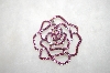 +MBA #17-044  Pink Crystal Rose Pin