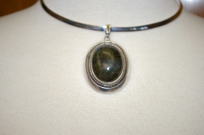 +MBA #17-095  Labradorite Sterling Pendant