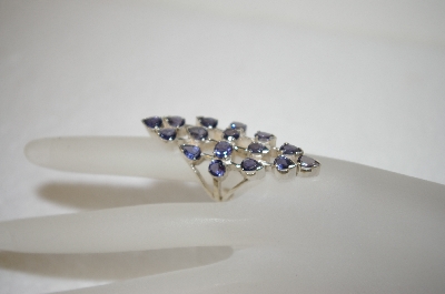 +MBA #17-667    "16 Stone Amethyst & Sterling Ring