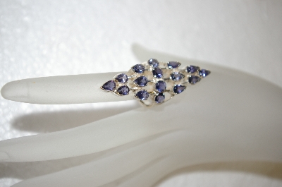 +MBA #17-667    "16 Stone Amethyst & Sterling Ring
