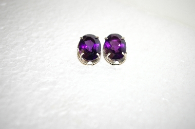 +MBA #17-689  Artist Signed Amethyst Earrings