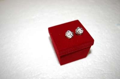 +MBA #17-320  Sterling Rose Earrings