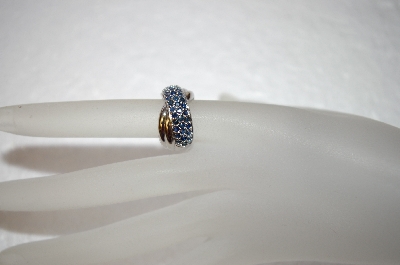 +MBA #17-255  Sterling Sapphire Cross Over Ring