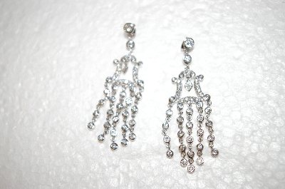 +MBA #17-488  Charles Winston Clear Cz Fancy Drop Earrings