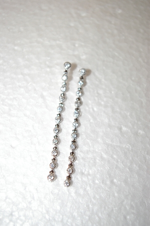 +MBA #17-484  Charles Winston Clear Cz Earrings