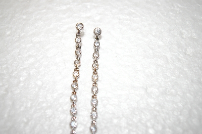+MBA #17-484  Charles Winston Clear Cz Earrings