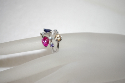 +MBA #17-571  Charles Winston Created Sapphire & CZ Ring