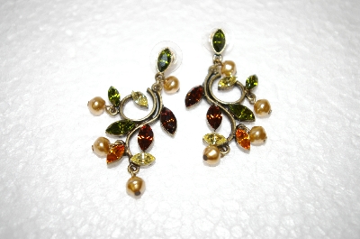 +MBA #17-463  Sweet Romance Marquise Vine Earrings