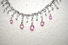 +MBA #17-473  Charles Winston Pink & Clear CZ Necklace