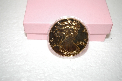 +MBA #17-634  "Limited Edition 2005 24K Gold Plated Silver Eagle