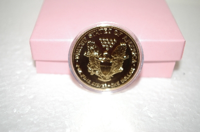 +MBA #17-634  "Limited Edition 2005 24K Gold Plated Silver Eagle