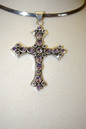 +MBA #17-430  Amethyst Sterling Cross