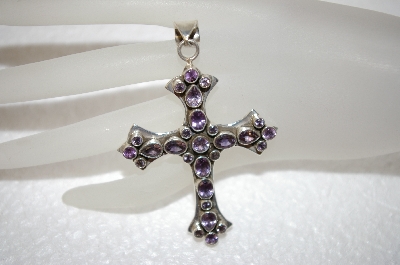 +MBA #17-430  Amethyst Sterling Cross