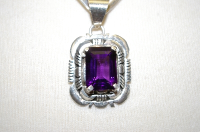 +MBA #18-470  Artist "ROB KELLY" Signed Sterling Amethyst Pendant