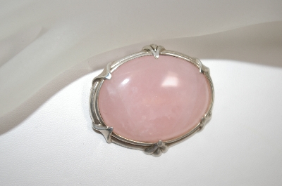 +MBA #18-333  Fancy Sterling Rose Quartz  Pin