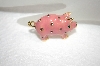 +MBA #18-145  Pink Enamel & Crystal Pig Pin