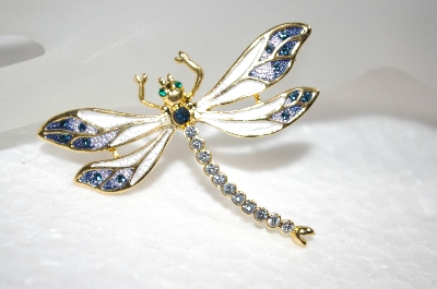 +MBA #18-146  Hand Enameled Dragonfly Pin