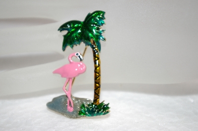 +MBA #18-150  Pink Enameled Flamingo Pin