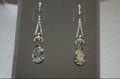 +Nolan Miller Fancy Crystal Drop Pierced Earrings