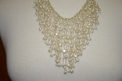 +MBA #18-343  14K Cultured Freshwater Pearl Cascade Necklace