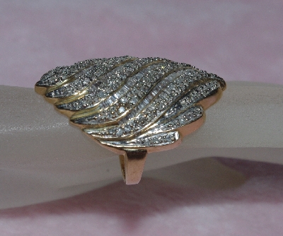 +MBA #18-244  14K White Gold Or Yellow Gold  1.50ct Diamond Swirl Ring