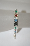 +MBA #19-337  Multi Gemstone Bead Sterling Bracelet