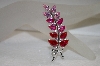 +MBA #19-091  Charles  Winston Shades Of Pink Leaf Pin