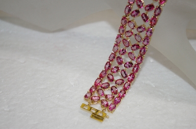 +MBA #19-069 14K Pink Topaz Bracelet