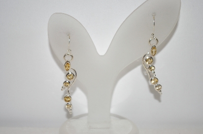 +MBA #19-168  Sterling Citrine Earrings