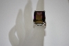 +MBA #19-531  Large Square Cut Purple CZ Sterling Ring