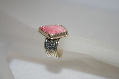 +MBA #19-022  Artist "RMT"  Signed Pink Rhodochrosite Ring
