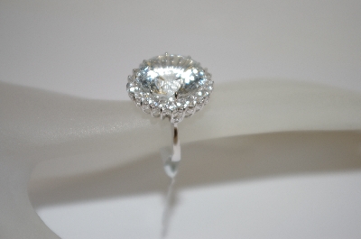 +MBA #19-630  14K White Gold Fancy Cut White Topaz Ring