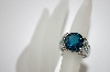 +MBA #19-507  Platinum Plated London Blue Topaz Ring