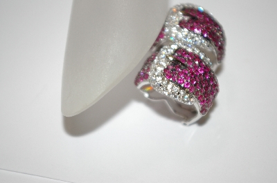 +MBA #19-598  Charles Winston Created Ruby Buckle Earrings