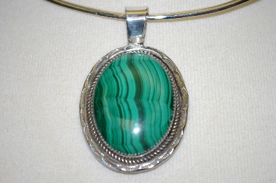 +MBA #20-709  Artist Signed Large Machalite Sterling  Pendant